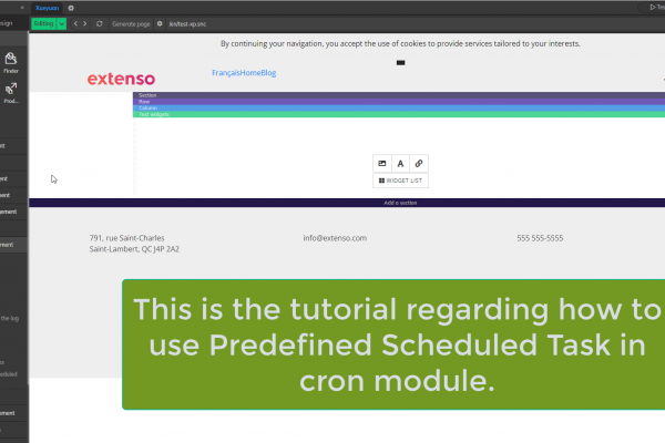 Predefined Scheduled Task in Extenso