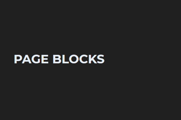 Page blocks