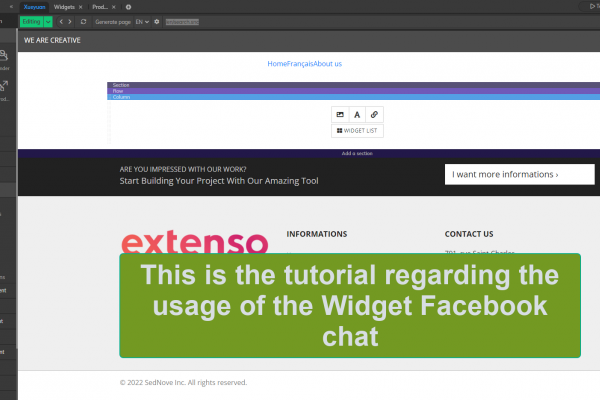 Composante Chat Facebook