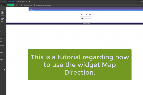 Composante Orientation de la carte